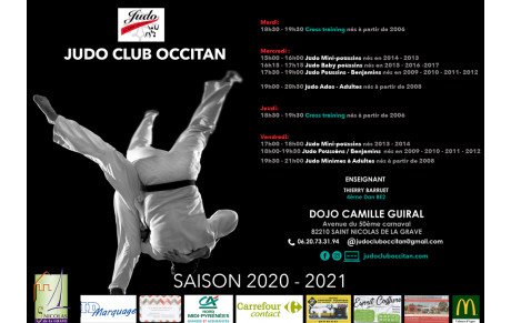 Reprise des cours le 9 septembre 2020